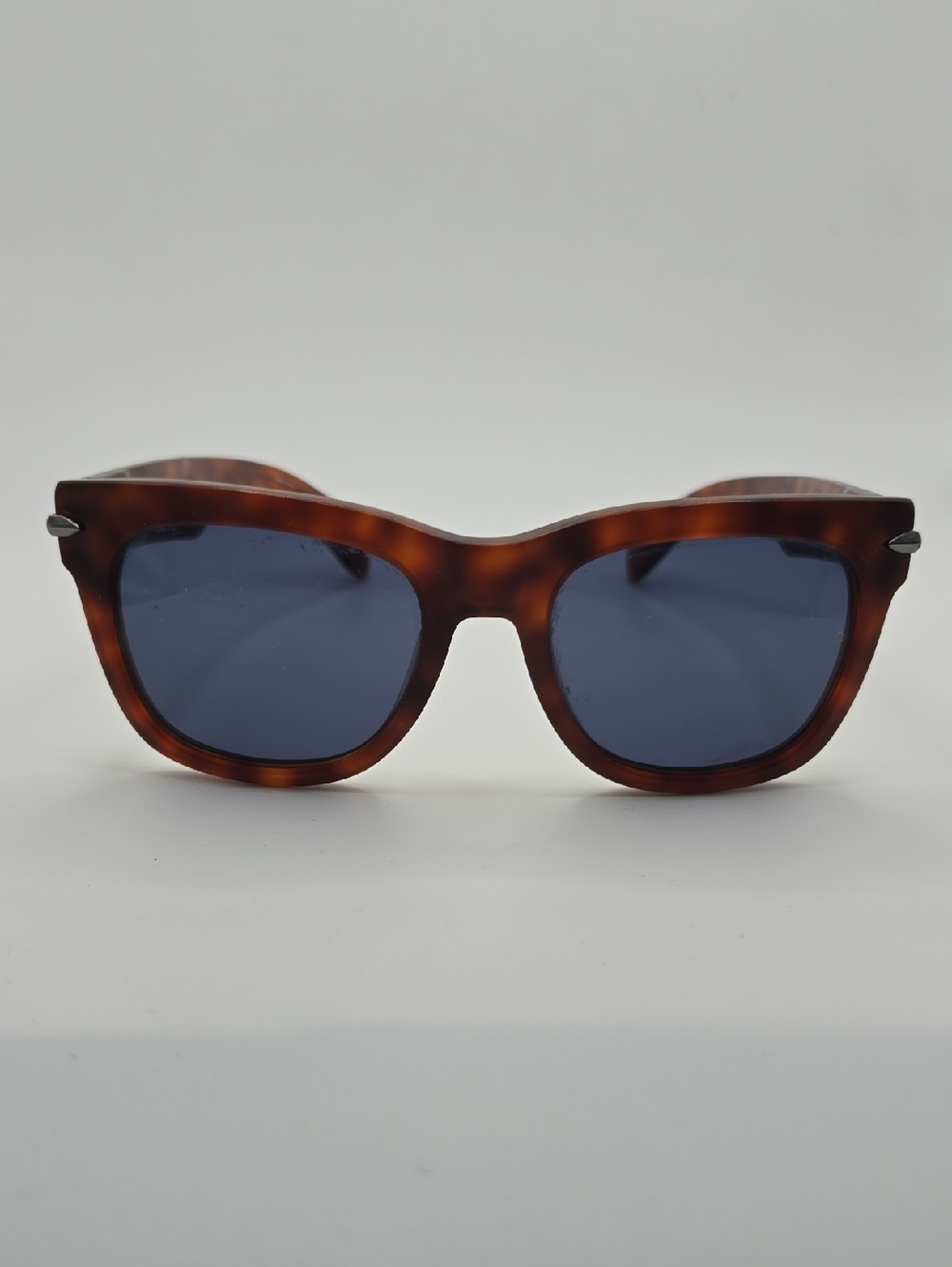 rag & bone Tortoiseshell Frame Sunglasses with Blue Lenses